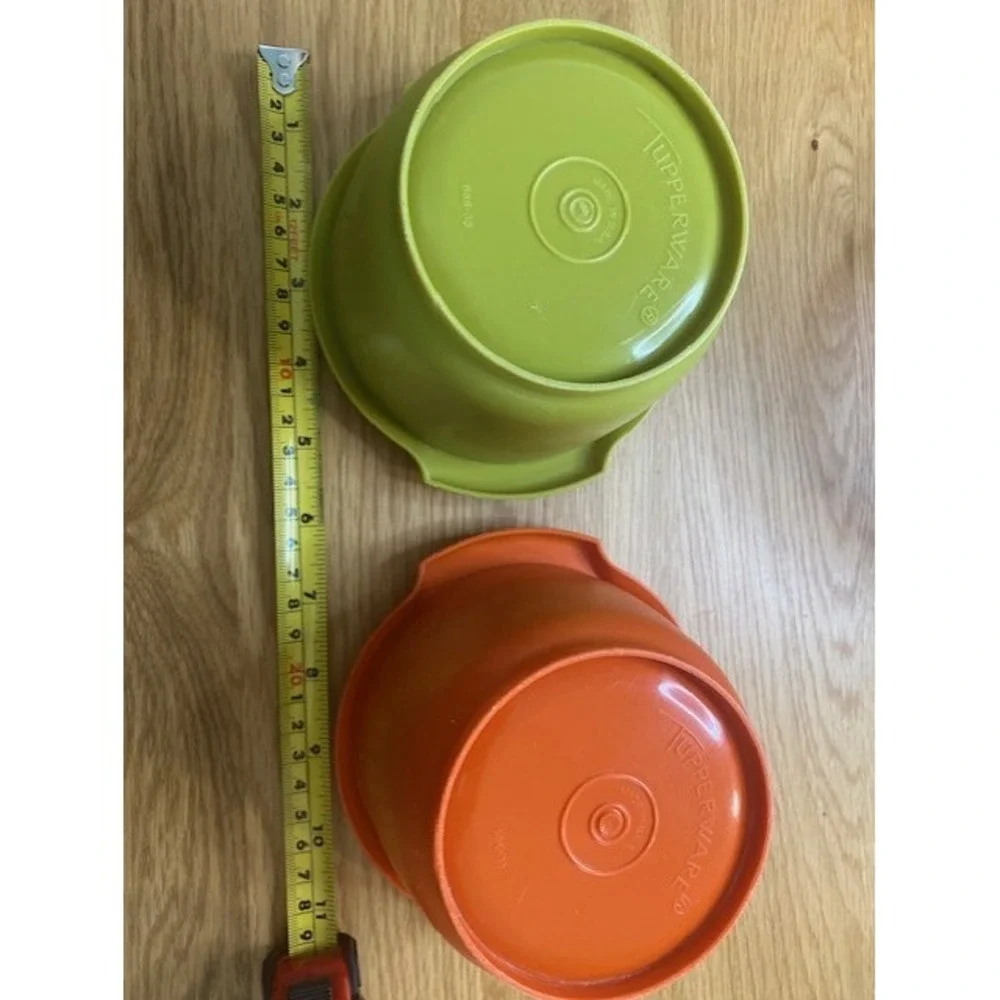 Tupperware Mixing Serving Bowls Lot of 6 Multi Size Color Good Vintage Plastic